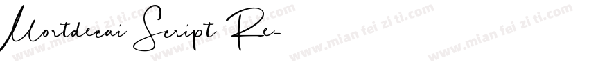 Mortdecai Script Re字体转换